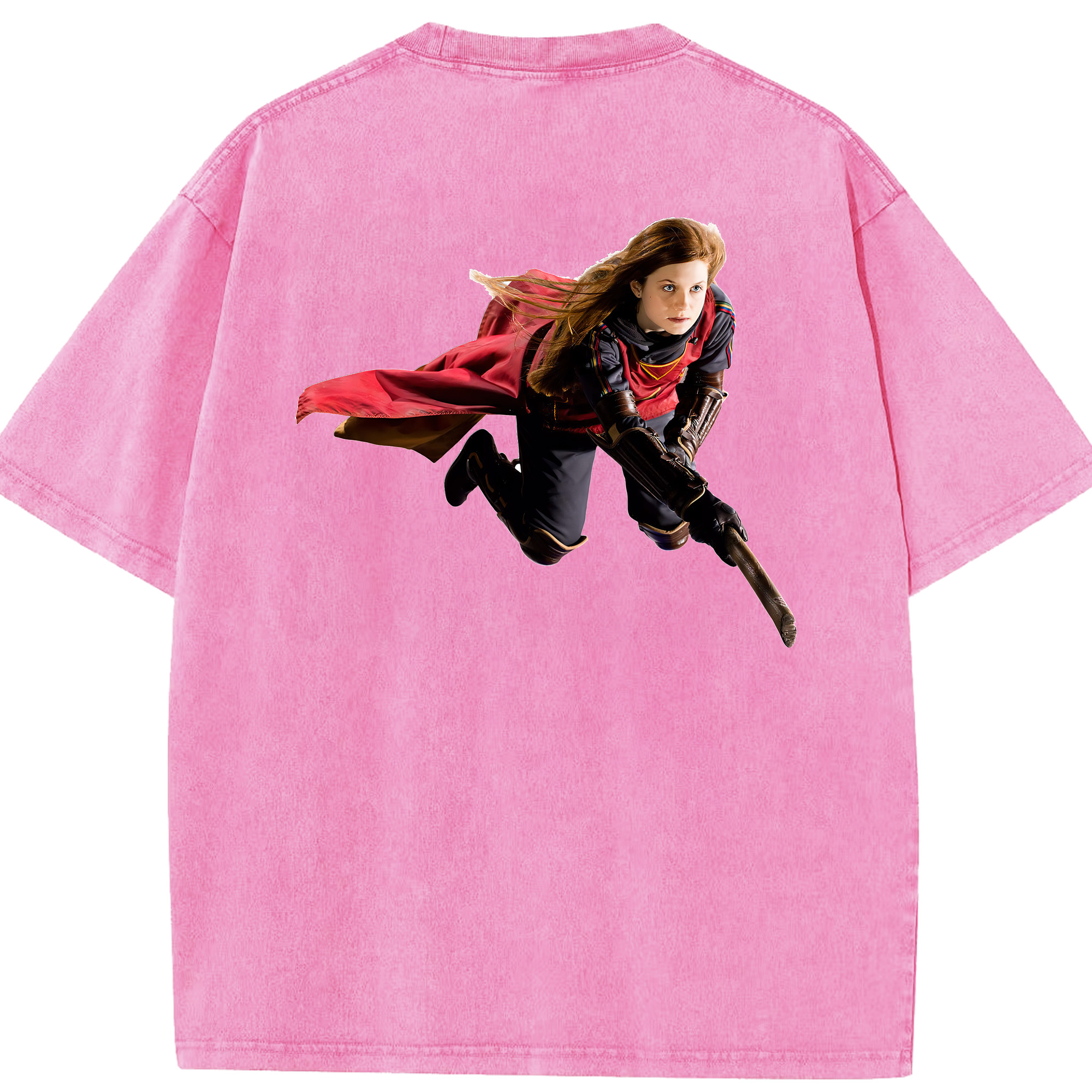 （画像用） Harry Potter ハリー・ポッターシリーズ 綿100% ヴィンテージ風 半袖Tシャツ（背面プリント）